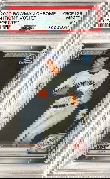 Anthony Volpe 2020 Bowman Chrome Prospects PSA9 Mint 