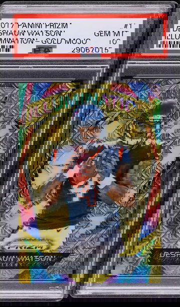 2017 Panini Prizm Illumination Gold Mojo Deshaun Watson 1/10 #1 - PSA 10 GEM MINT