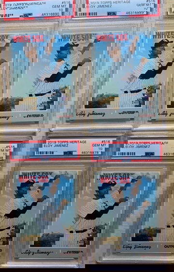 Eloy Jimenez 2019 Topps Heritage RC 516 PSA 10