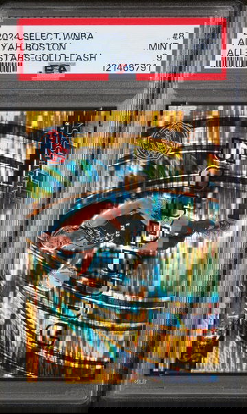 2024 Panini Select WNBA All-Stars Gold Flash Aliyah Boston #8 /10 PSA 9