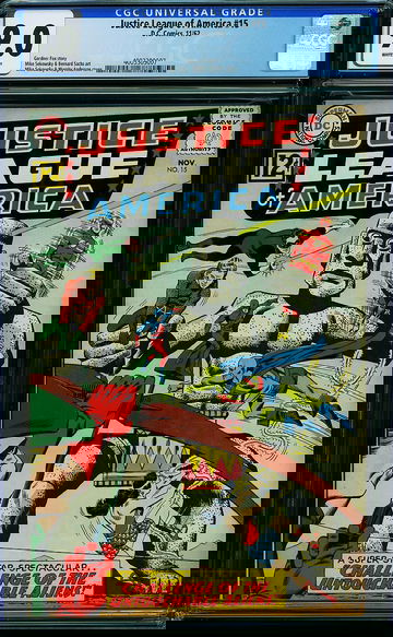 JUSTICE LEAGUE OF AMERICA #15, CGC 9.0 VFNM