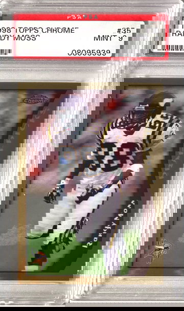 Randy Moss 1998 Topps Chrome RC PSA9 MINT