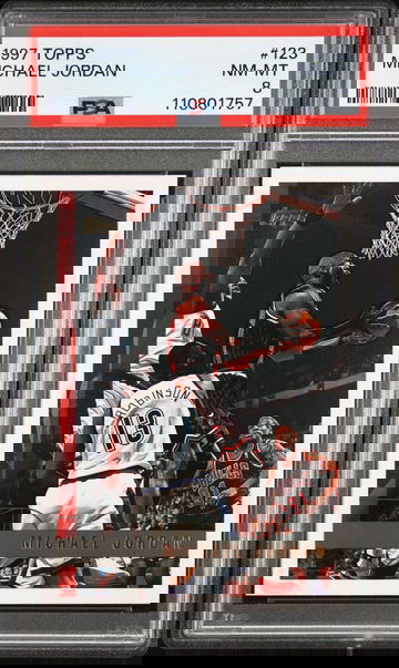 1997 Topps Michael Jordan #123 PSA 8