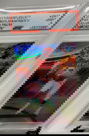 2017 Panini Select Patrick Mahomes Field Level Silver PSA 9