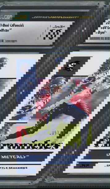 2021 Panini Chonicles DK Metcalf #84 Purple Parallel /49 - CSG Gem Mint 10