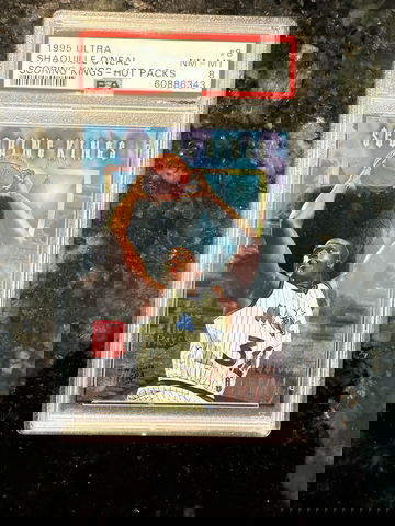 1995 Ultra Shaquille O'Neal Scoring Kings Hot Packs #8 PSA 8