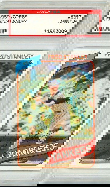 1980 Topps Fred Stanley #387 PSA 9 P1305