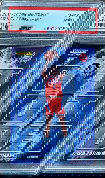 2021 CADE CUNNINGHAM Panini Instant My City /1,496 PSA 9 POP 33 Rookie #MC9