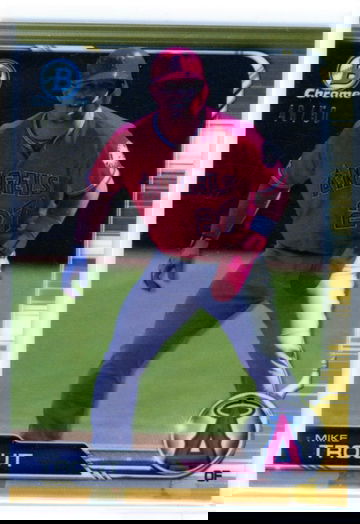 2019 Bowman Chrome #100 Mike Trout Gold Refractor