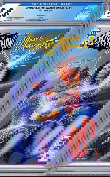 BATMAN ‘66 MEETS WONDER WOMAN ‘77 #1 CGC 9.8 ALEX ROSS RETRO 1960'S COVER 2017