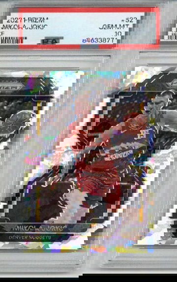 2021 PANINI PRIZM ICE #32 NIKOLA JOKIC CARD DENVER NUGGETS PSA 10 LOW POP RARE