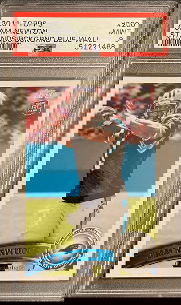 2011 Topps Cam Newton Blue Wall RC PSA 9