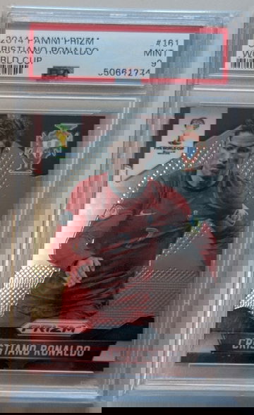 2014 Panini Prizm World Cup #161 Cristiano Ronaldo PSA 9 (Ships UPS from Canada)