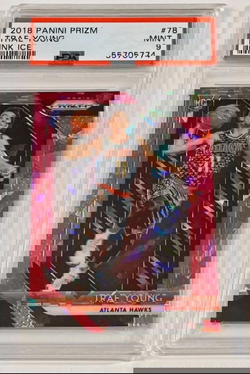 2018 Prizm Trae Young Pink Ice PSA 9