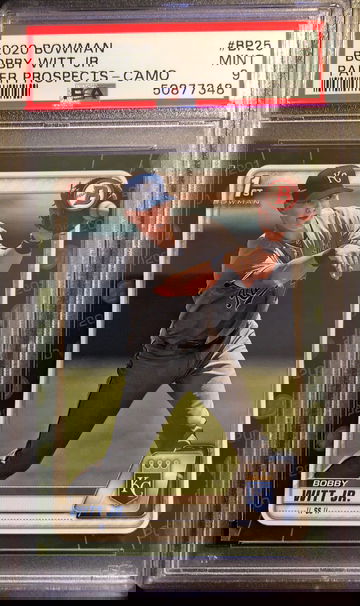 2020 Bowman Bobby Witt Jr. Paper Camo PSA 9