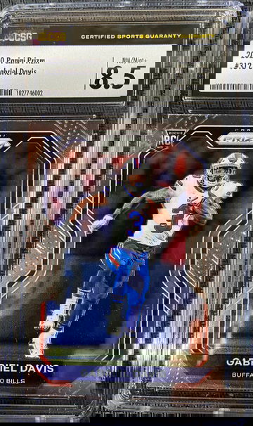 2020 Panini Prizm ROOKIE Gabriel Davis CSG 8.5