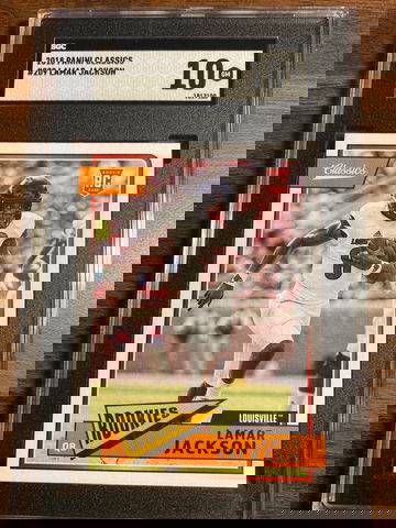 2018 Panini Classics #209 Lamar Jackson 10 Gem