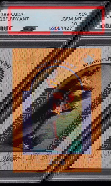 1996 UD3 BASKETBALL KOBE BRYANT ROOKIE RC #19 PSA 10 GEM MINT