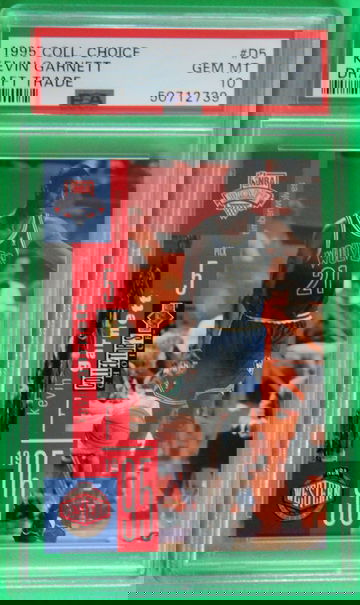 PSA 10 Kevin Garnett Rookie Card RC 1995-96 Collector's Choice Draft Trade #D5