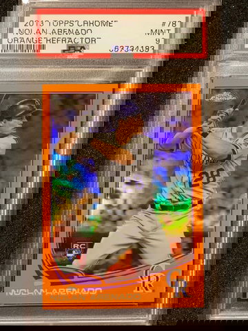 2013 Topps Chrome Orange Refractor Nolan Arenado #78 Rookie RC PSA 9