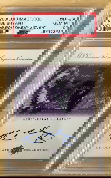 2000 Kobe Bryant Ultimate Collection Silver /75 PSA 10 Auto