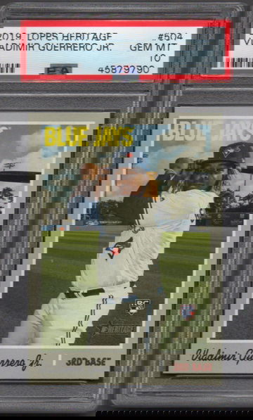 2019 Topps Heritage #504 Vladimir Guerrero Jr PSA 10 RC Rookie