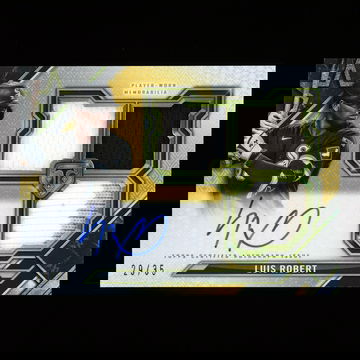 2021 Topps Triple Threads Luis Robert Patch Auto Gold White Sox 29/35 #RFPAR-LRO