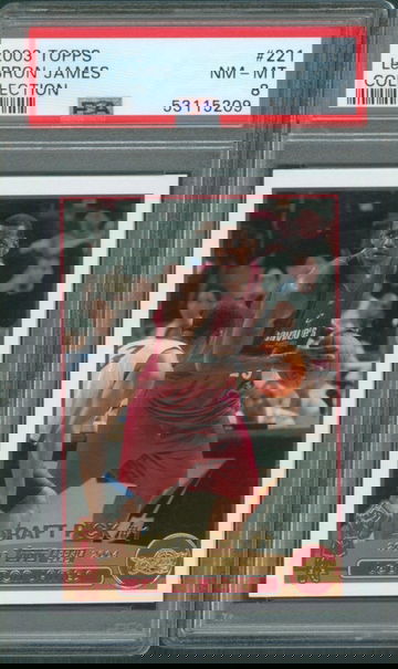 2003 Topps Collection LeBron James PSA 8