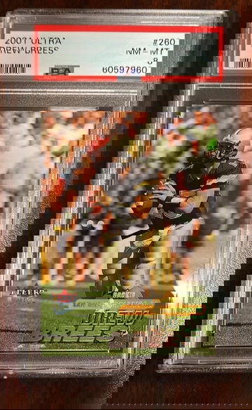 2001 Ultra Drew Brees PSA 8 #/d  RARE