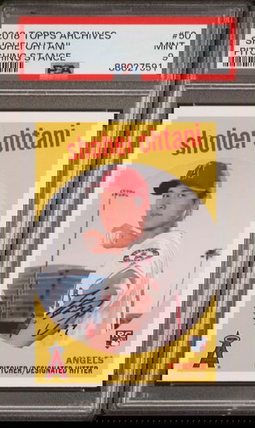 2018 Topps Archives Shohei Ohtani (Pitching Stance) #50 PSA 9 [BL-3B.32]