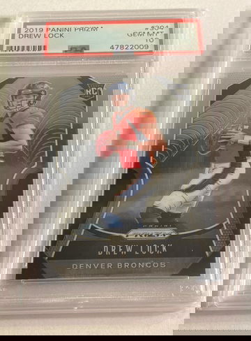 Drew Lock 2019 Panini Prizm Rc #304 Rookie PSA 10