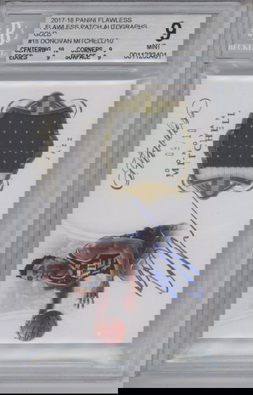 Donovan Mitchell 2017 Flawless Gold RPA 9/10 BGS 9 Auto 10