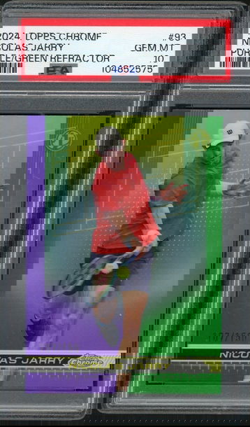 2024 Topps Chrome Purple/Green Refractor Nicolas Jarry #93 /150 PSA 10