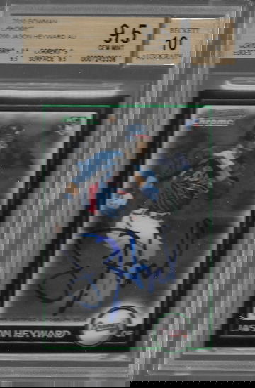 Jason Heyward 2010 Bowman Chrome auto BGS 9.5