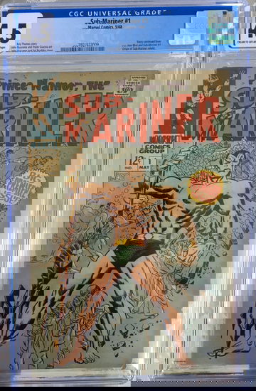 Sub-Mariner #1 (1968) CGC 4.5 -- Origin of the Sub-Mariner retold; Roy Thomas