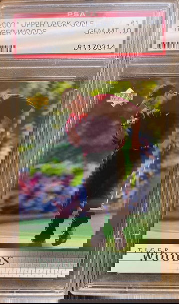 2001 Tiger Woods Upper Deck #1 PSA 10