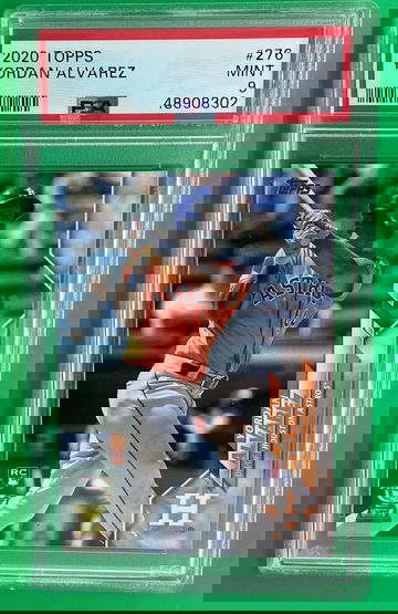 Yordan Alvarez 2020 Topps psa 9 astros