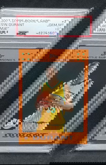 2007-08 Kevin Durant #2 Topps Orange Rc PSA 10 (Pop 33)
