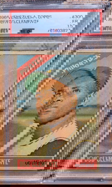 ROBERTO CLEMENTE 1966 Venezuelan Topps #300 Graded PSA 1.5 PITTSBURGH PIRATES HOF Venezuela. 