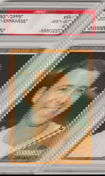 1962 Topps #547 Don Ferrarese PSA 7 (Near Mint)