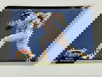 1992 Rickey Henderson Stadium Club #750 (NM-MT).