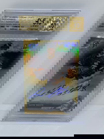 2017 Bowman Chrome Gavin Sheets Gold Refractor Auto