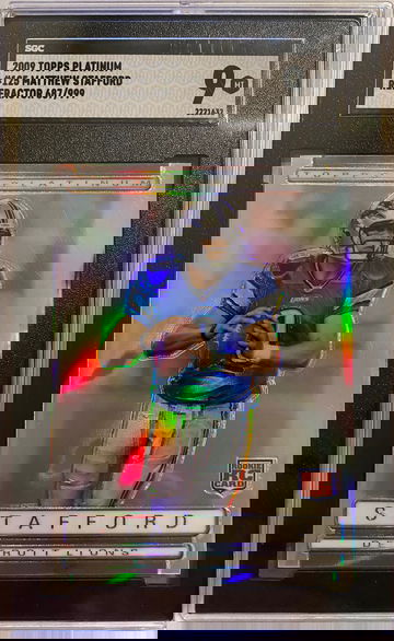 2009 Topps Platinum Matthew Stafford SGC 9 Mint