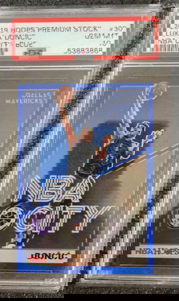2019 Hoops Premium NBA City BLUE Luka Doncic PSA 10 Pop 3