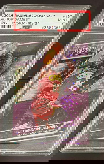 PSA 10 34/50 2016 National VIP Lebron James Purple Pulsar Prism