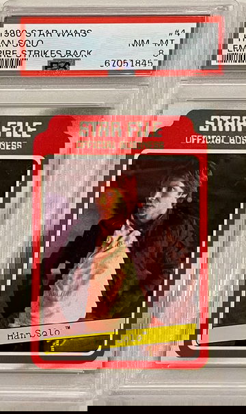 1980 Star Wars Empire Strikes Back #4 Han Solo PSA 8