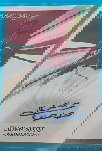 Juan Soto 2021 Immaculate auto /49