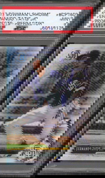 2017 Bowman Chrome Refractor Fernando Tatis PSA 9