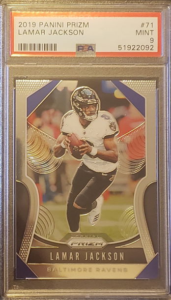Lamar Jackson 2020 Mosaic PSA 9