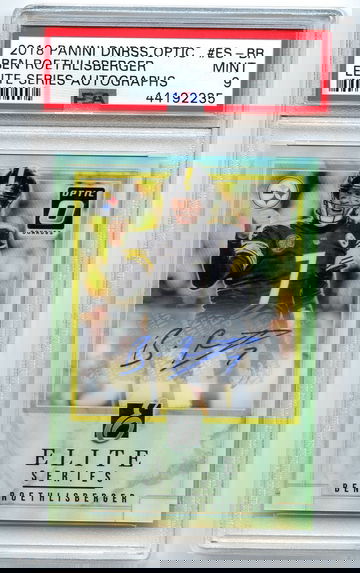 2018 Donruss Optic Ben Roethlisberger Elite Series Autograph #3/3 PSA 9